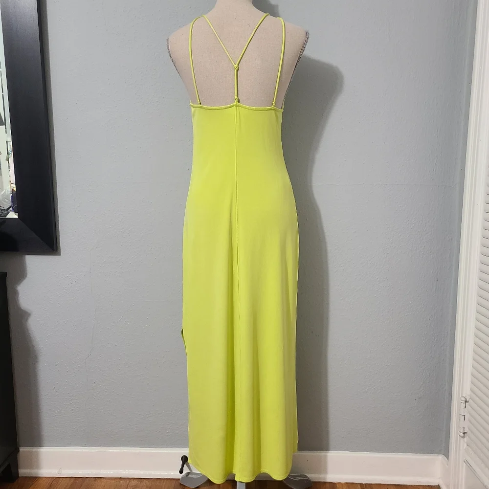 FRAME Delicate Knot‎ Lime Green Dress Size Med